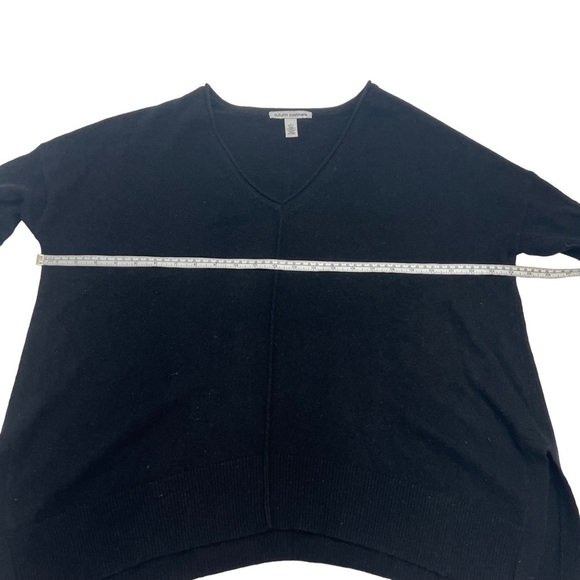 Autumn Cashmere Black V-Neck Pullover Oversized Cashmere Sweater Size S - Picture 11 of 11
